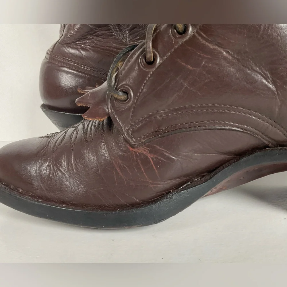 Custom Kiltie Packer Boots | Dark Brown | Men’s 9 D